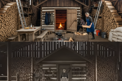 They Laughed When She Built Her Barn Over the Cabin — Until Her Firewood Never Got Wet