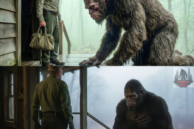 Crying Male Bigfoot Begs the Man To Help His Family – Then What happened